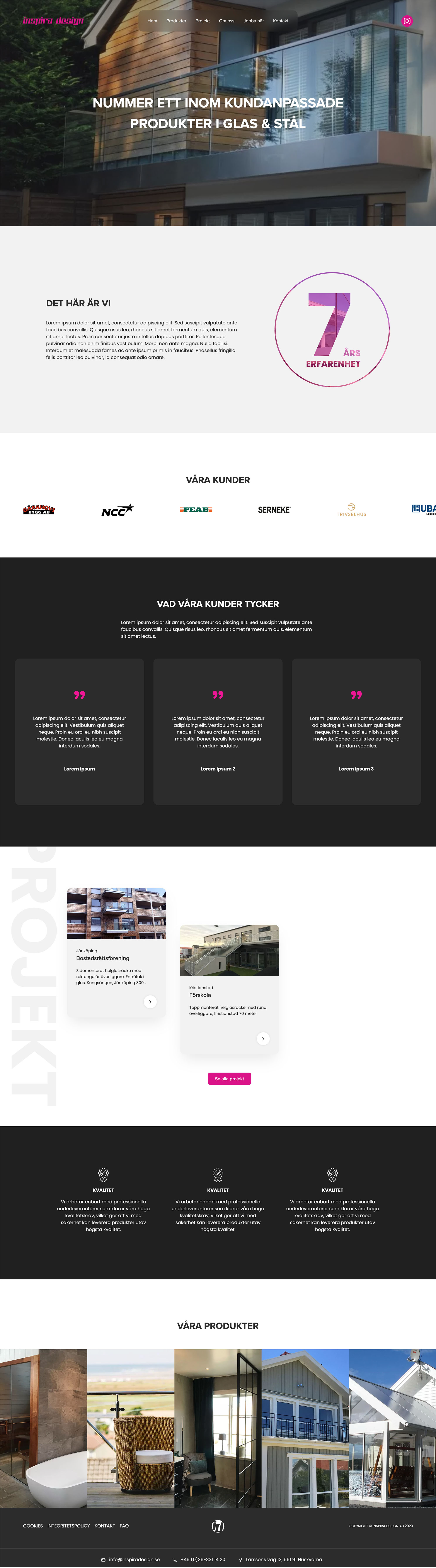 Inspira Design website