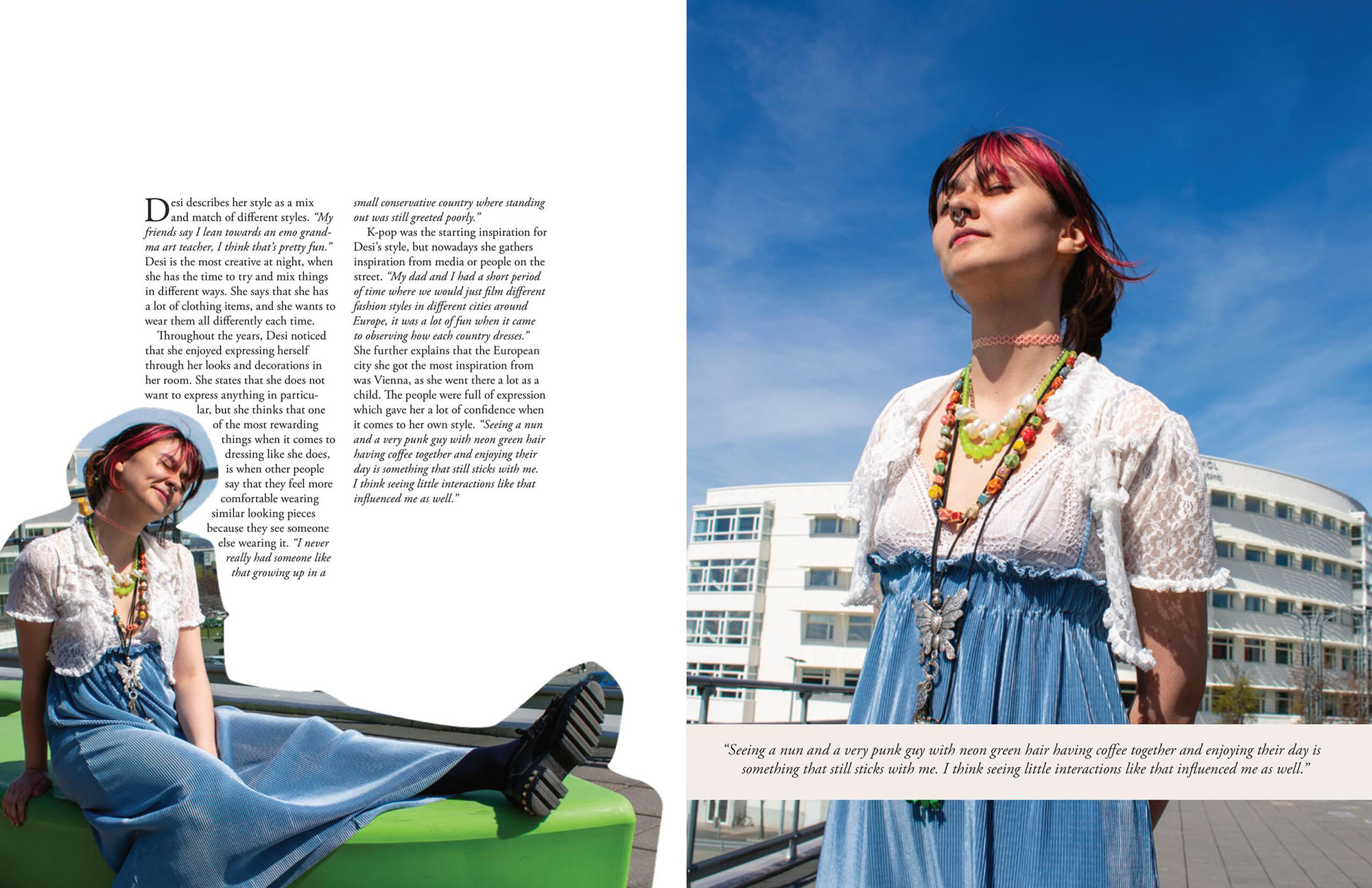 Ninth spread of magazine